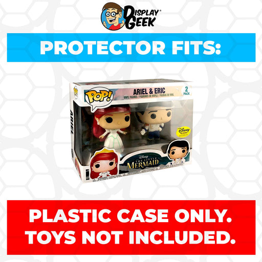 Pop Protector for 2 Pack Ariel & Eric Wedding Funko Pop - for just $13.99! 