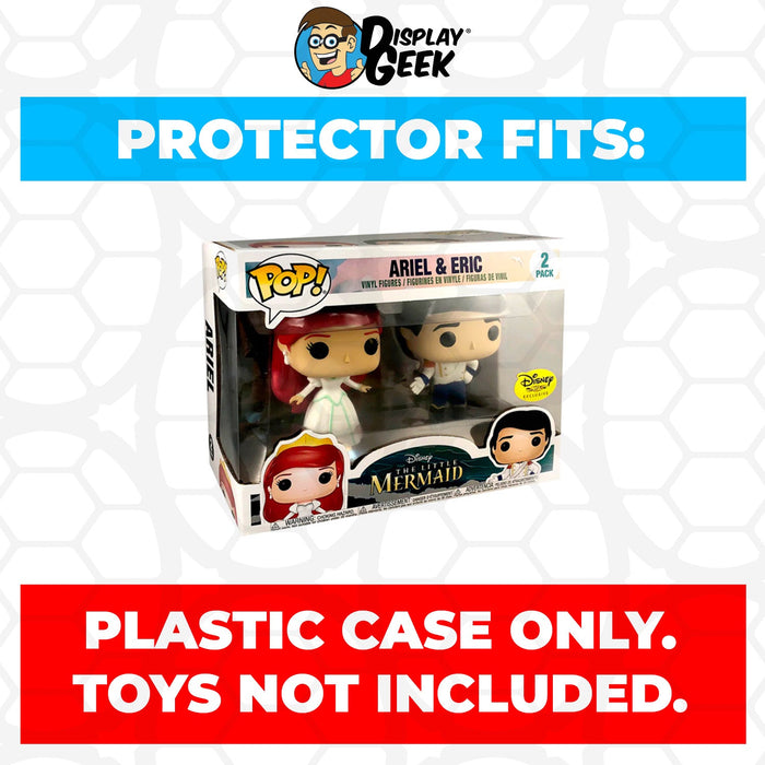 Pop Protector for 2 Pack Ariel & Eric Wedding Funko Pop - for just $13.99! 