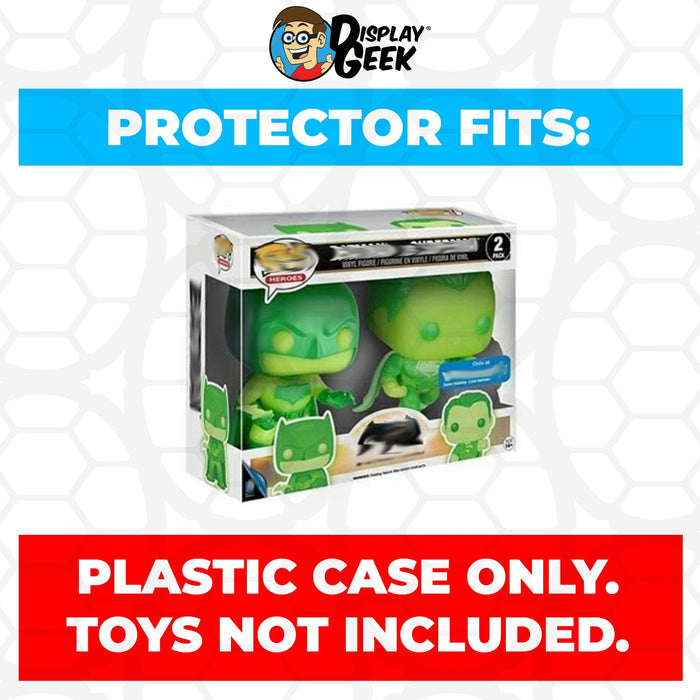 Pop Protector for 2 Pack Batman vs Superman Dawn of Justice Glow Funko Pop - for just $13.99! 