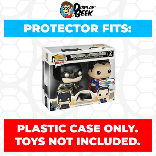 Pop Protector for 2 Pack Batman vs Superman Dawn of Justice Metallic Funko Pop - for just $13.99! 