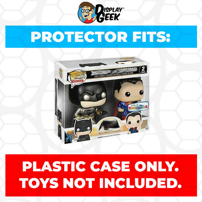 Pop Protector for 2 Pack Batman vs Superman Dawn of Justice Metallic Funko Pop - for just $13.99! 