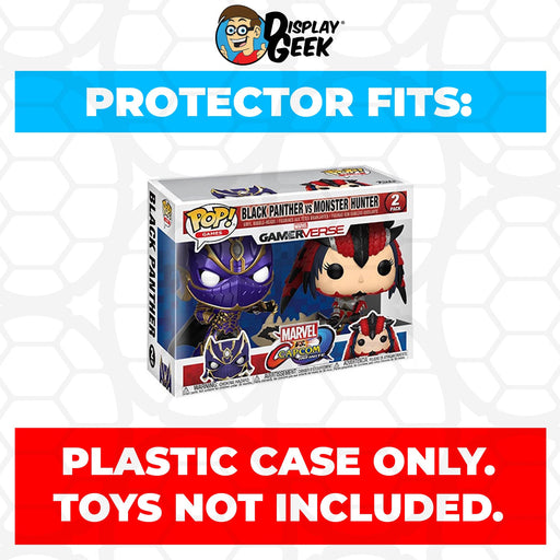 Pop Protector for 2 Pack Black Panther vs Monster Hunter Purple & Red Funko Pop - Just $13.99! Shop now at Retro Gaming of Denver