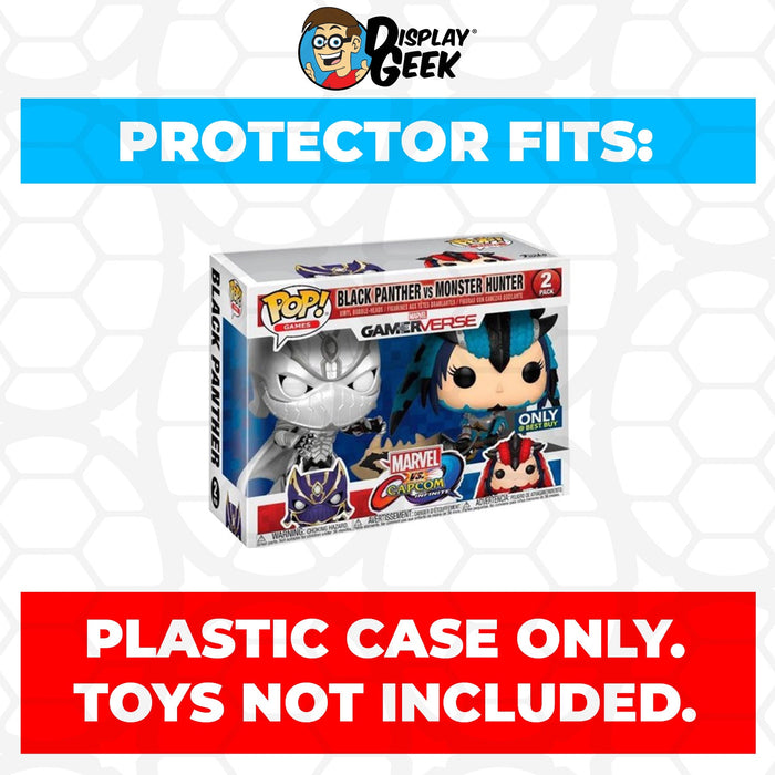 Pop Protector for 2 Pack Black Panther vs Monster Hunter White & Blue Funko Pop - Just $13.99! Shop now at Retro Gaming of Denver