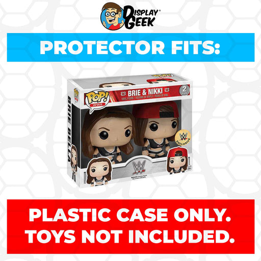 Pop Protector for 2 Pack Brie & Nikki Bella Twins Black Uniform Funko Pop - Just $13.99! Shop now at Retro Gaming of Denver