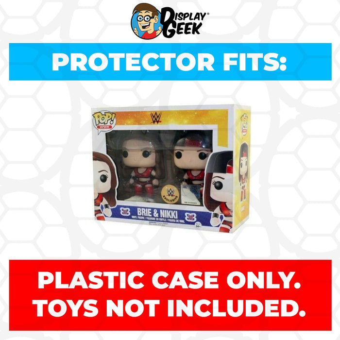 Pop Protector for 2 Pack Brie & Nikki Bella Twins Red Uniform Funko Pop - Just $13.99! Shop now at Retro Gaming of Denver