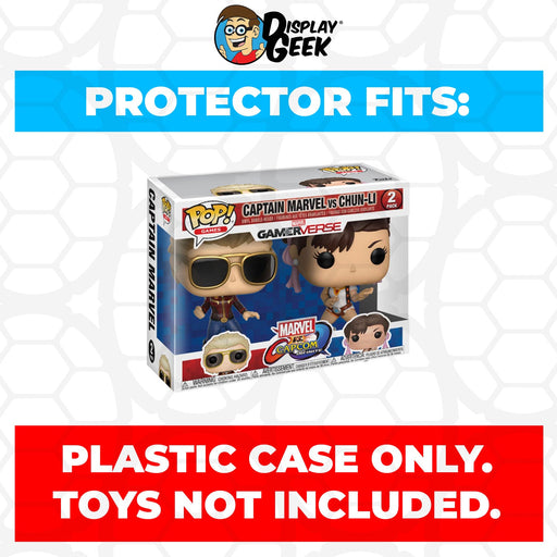 Pop Protector for 2 Pack Captain Marvel vs Chun-Li Funko Pop - Just $13.99! Shop now at Retro Gaming of Denver