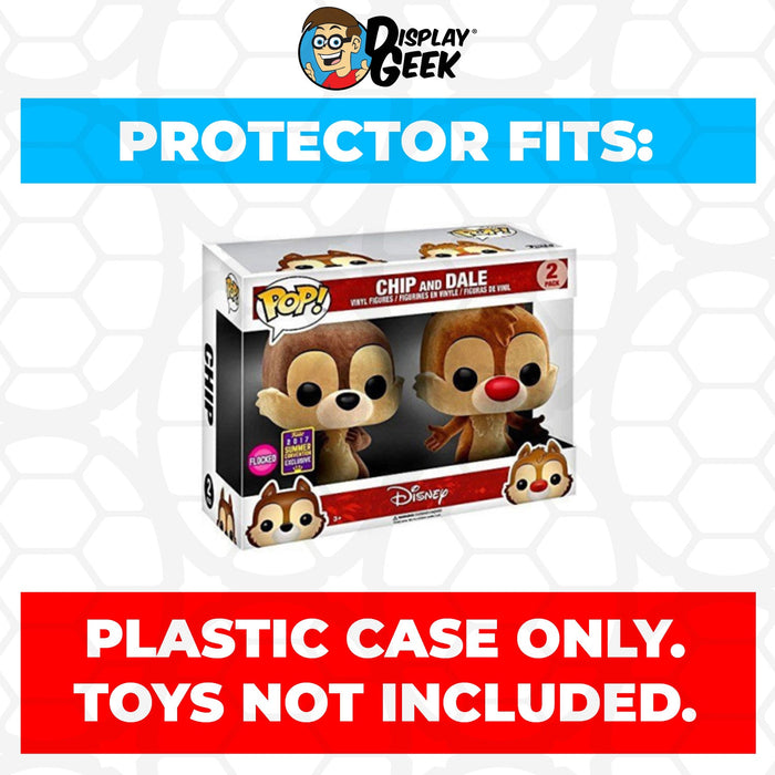 Pop Protector for 2 Pack Chip & Dale Flocked SDCC Funko Pop - Just $13.99! Shop now at Retro Gaming of Denver