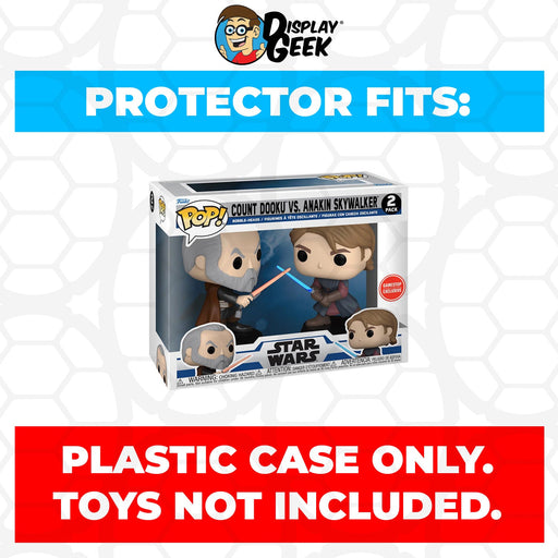 Pop Protector for 2 Pack Count Dooku vs Anakin Skywalker Funko Pop - Just $13.99! Shop now at Retro Gaming of Denver