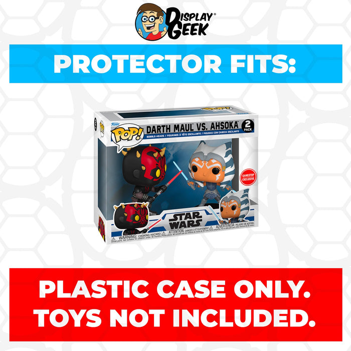 Pop Protector for 2 Pack Darth Maul vs Ahsoka Funko Pop - Just $13.99! Shop now at Retro Gaming of Denver