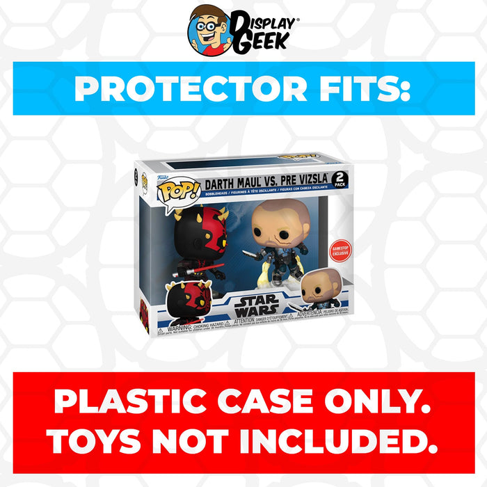 Pop Protector for 2 Pack Darth Maul vs Pre Vizsla Funko Pop - Just $13.99! Shop now at Retro Gaming of Denver