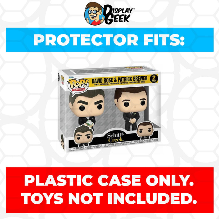 Pop Protector for 2 Pack David Rose & Patrick Brewer Wedding Funko Pop - Just $13.99! Shop now at Retro Gaming of Denver