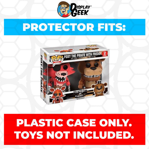 Pop Protector for 2 Pack FNAF Foxy The Pirate with Freddy Funko Pop - Just $13.99! Shop now at Retro Gaming of Denver