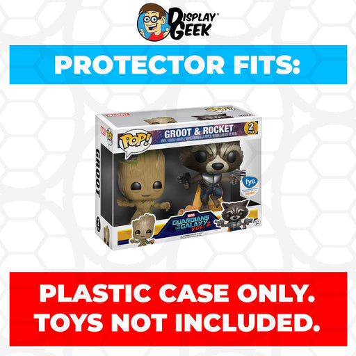 Pop Protector for 2 Pack Groot & Rocket Vol. 2 Funko Pop - Just $13.99! Shop now at Retro Gaming of Denver