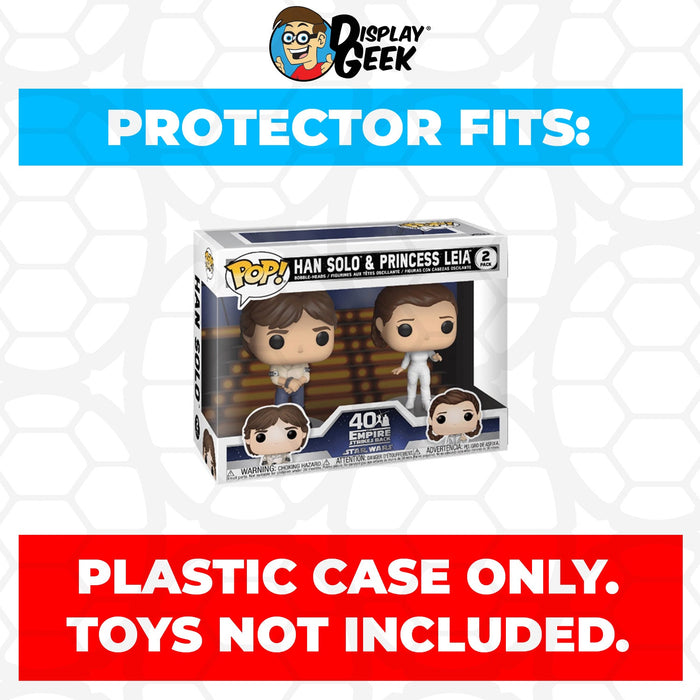 Pop Protector for 2 Pack Han Solo & Princess Leia Funko Pop - Just $13.99! Shop now at Retro Gaming of Denver