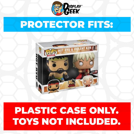 Pop Protector for 2 Pack Hot Ryu & Violent Ken Funko Pop - Just $13.99! Shop now at Retro Gaming of Denver