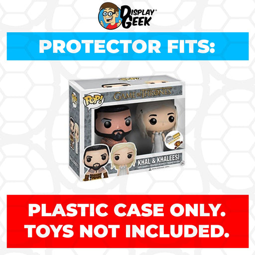 Pop Protector for 2 Pack Khal & Khaleesi Funko Pop - Just $13.99! Shop now at Retro Gaming of Denver