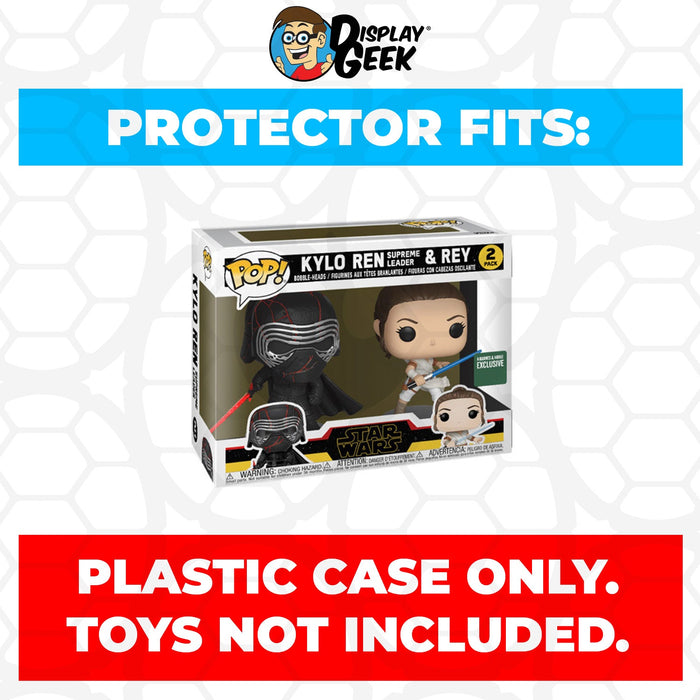 Pop Protector for 2 Pack Kylo Ren Supreme Leader & Rey Funko Pop - Just $13.99! Shop now at Retro Gaming of Denver