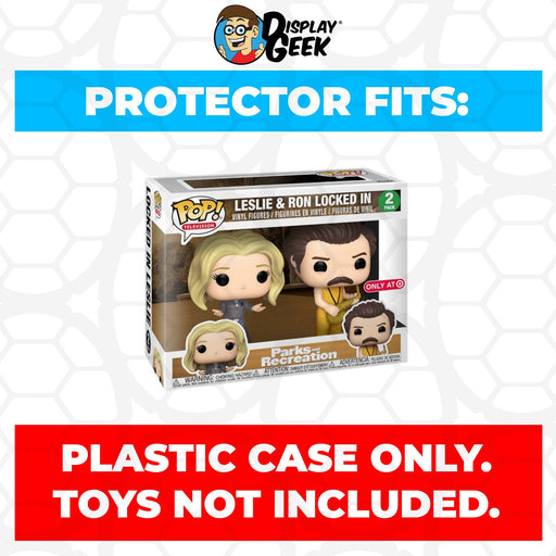 Pop Protector for 2 Pack Leslie & Ron Locked In Funko Pop - Just $13.99! Shop now at Retro Gaming of Denver