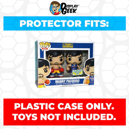 Pop Protector for 2 Pack Manny Pacquiao Boxer & Coach/Player Funko Pop - Just $13.99! Shop now at Retro Gaming of Denver