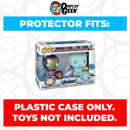 Pop Protector for 2 Pack Morgan Stark & Tony Stark Glow Funko Pop - Just $13.99! Shop now at Retro Gaming of Denver