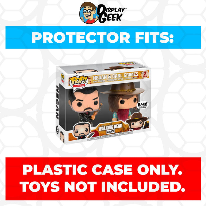 Pop Protector for 2 Pack Negan & Carl Grimes Funko Pop - Just $13.99! Shop now at Retro Gaming of Denver