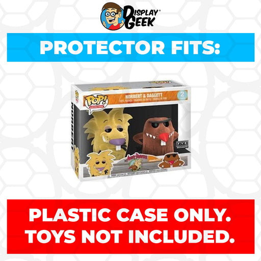 Pop Protector for 2 Pack Norbert & Daggett Flocked Funko Pop - Just $13.99! Shop now at Retro Gaming of Denver