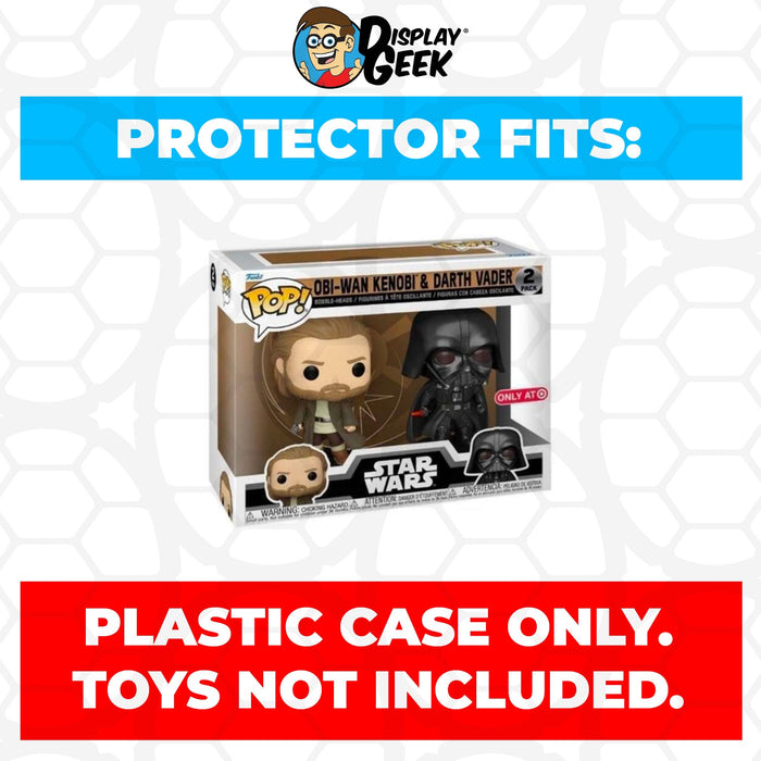 Pop Protector for 2 Pack Obi-Wan Kenobi & Darth Vader Funko Pop - Just $13.99! Shop now at Retro Gaming of Denver