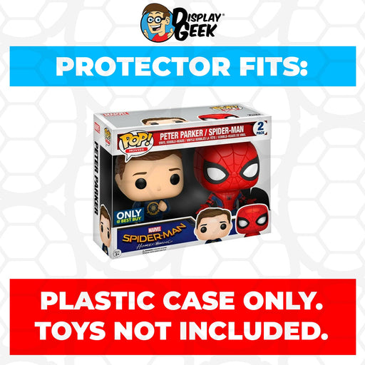 Pop Protector for 2 Pack Peter Parker & Spider-Man Homecoming Funko Pop - Just $13.99! Shop now at Retro Gaming of Denver