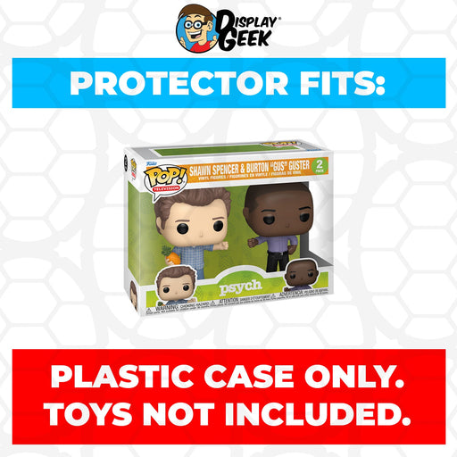 Pop Protector for 2 Pack Psych Shawn Spencer & Burton Gus Guster Ross Funko Pop - for just $13.99! 