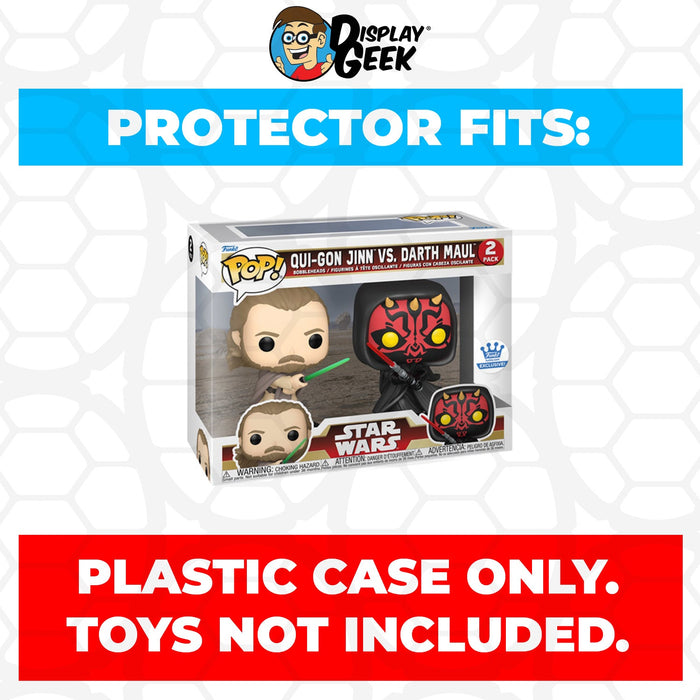 Pop Protector for 2 Pack Qui-Gon Jinn vs Darth Maul Funko Pop - Just $13.99! Shop now at Retro Gaming of Denver