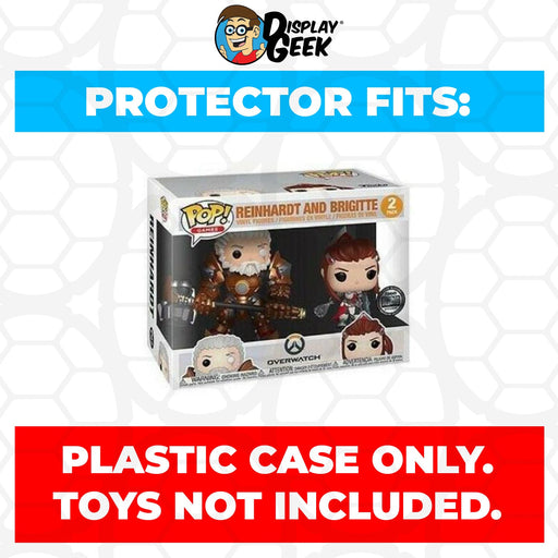 Pop Protector for 2 Pack Reinhardt & Brigitte Funko Pop - for just $13.99! 