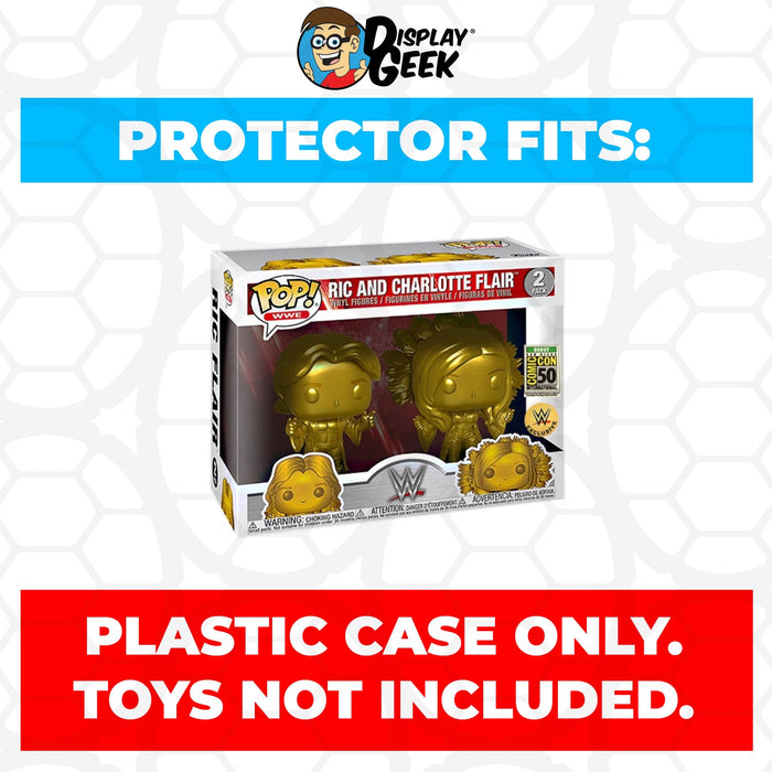 Pop Protector for 2 Pack Ric and Charlotte Flair Gold Funko Pop - Just $13.99! Shop now at Retro Gaming of Denver