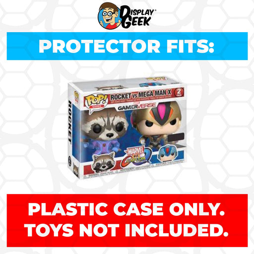 Pop Protector for 2 Pack Rocket Raccoon vs Mega Man X Player 2 Funko Pop - Just $13.99! Shop now at Retro Gaming of Denver