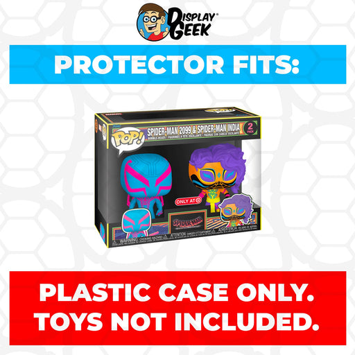 Pop Protector for 2 Pack Spider-Man 2099 & Spider-Man India Blacklight Funko Pop - Just $13.99! Shop now at Retro Gaming of Denver