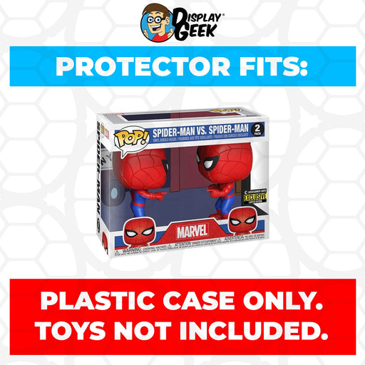 Pop Protector for 2 Pack Spider-Man vs Spider-Man Imposter Funko Pop - Just $13.99! Shop now at Retro Gaming of Denver