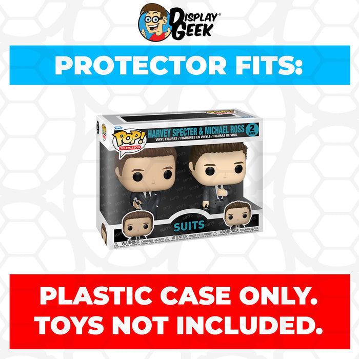 Pop Protector for 2 Pack Suits Harvey Specter & Michael Ross Funko Pop - for just $13.99! 