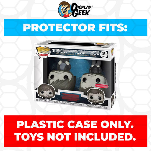 Pop Protector for 2 Pack The Duffer Brothers Upside Down Funko Pop - for just $13.99! 