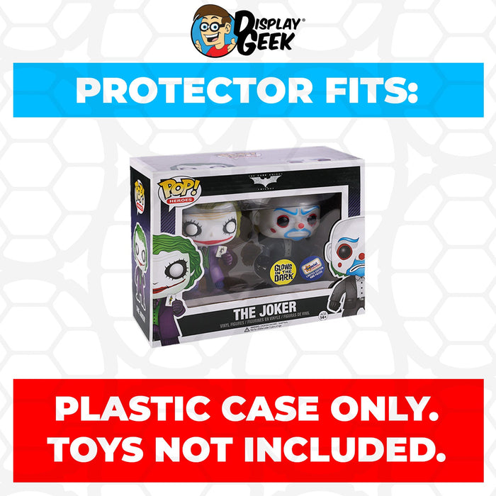 Pop Protector for 2 Pack The Joker & The Joker Bank Robber Glow Funko Pop - for just $13.99! 