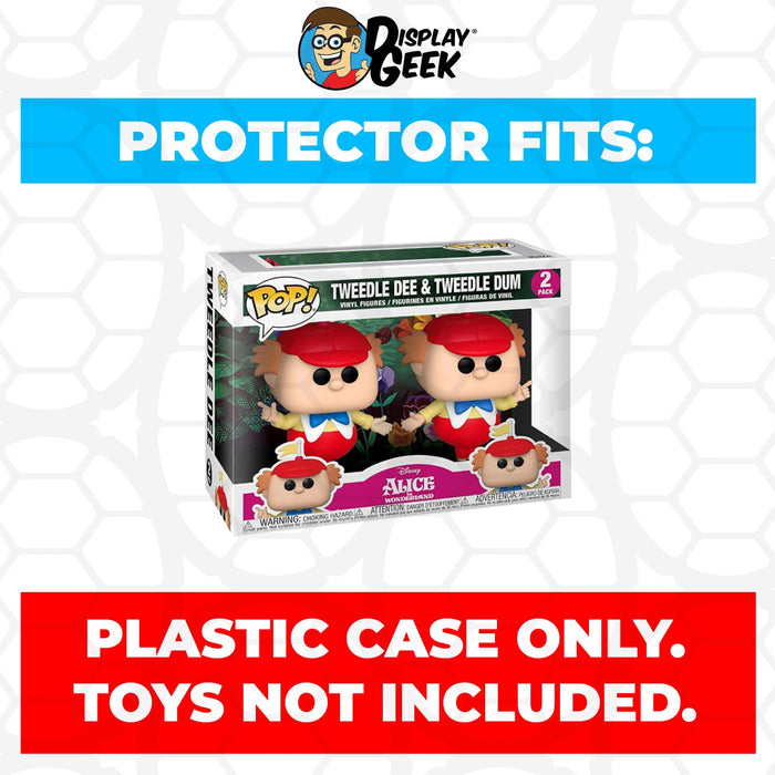 Pop Protector for 2 Pack Tweedle Dee & Tweedle Dum Funko Pop - Just $13.99! Shop now at Retro Gaming of Denver