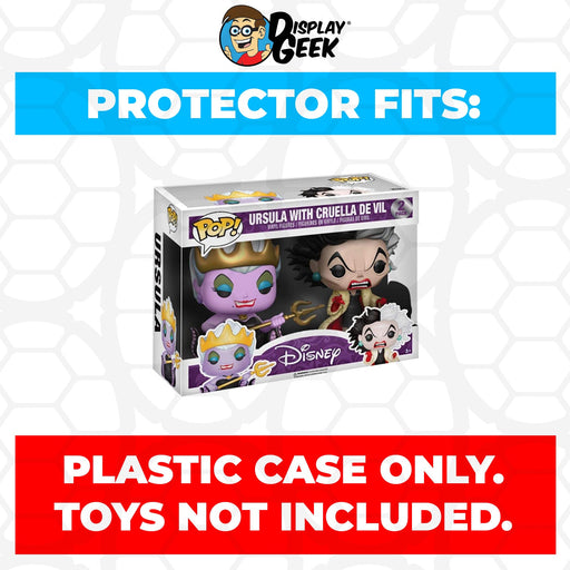 Pop Protector for 2 Pack Ursula with Cruella De Vil Funko Pop - Just $13.99! Shop now at Retro Gaming of Denver