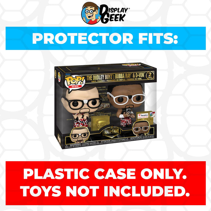 Pop Protector for 2 Pack The Dudley Boyz Bubba Ray & D-Von Funko Pop - for just $13.99! 
