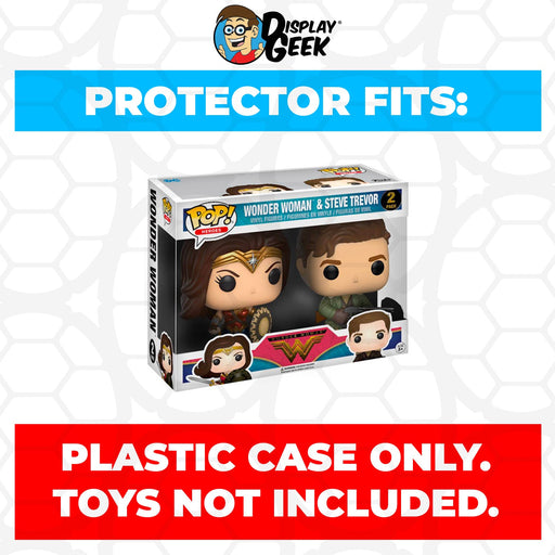 Pop Protector for 2 Pack Wonder Woman & Steve Trevor Funko Pop - Just $13.99! Shop now at Retro Gaming of Denver