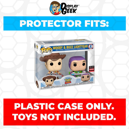 Pop Protector for 2 Pack Woody & Buzz Lightyear C2E2 Expo Funko Pop - Just $13.99! Shop now at Retro Gaming of Denver