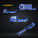 MicroTurbo HINO 300 Custom Truck Flatbed  Blue Calsonic Livery 1:64 - for just $49.99! 