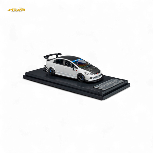 Microturbo Honda Civic Type R FD2 Spoon Sports - Metallic White 1:64 - for just $39.99! 