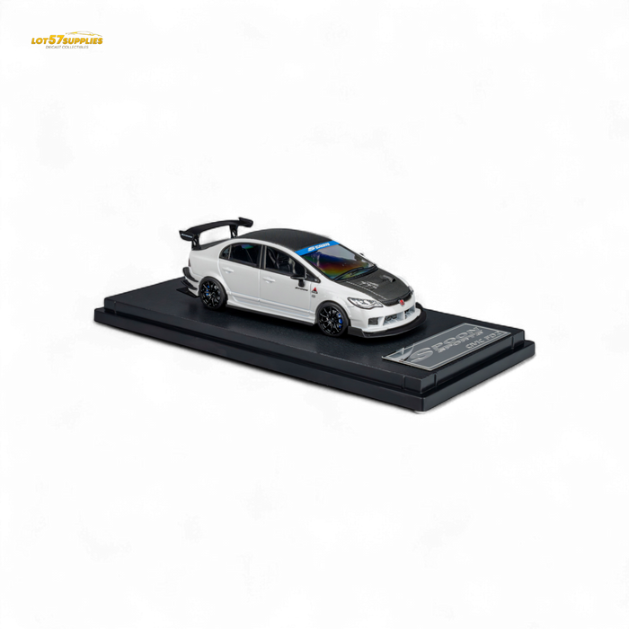 Microturbo Honda Civic Type R FD2 Spoon Sports Metallic White 1:64 - for just $39.99! 
