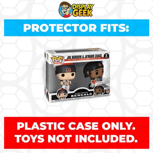 Pop Protector for 2 Pack Cincinnati Bengals Joe Burrow & Ja'Marr Chase Funko Pop - for just $13.99! 