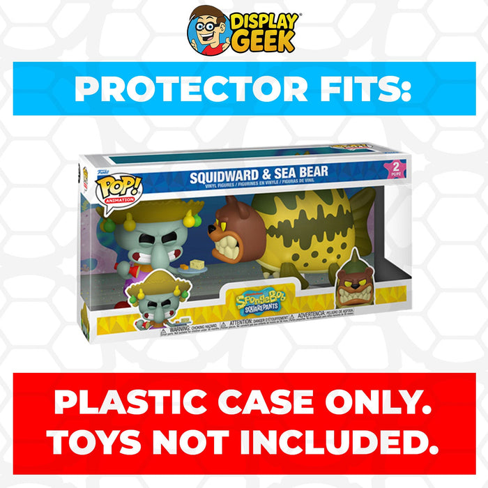 Pop Protector for Funko Pop 2 Pack Squidward & Sea Bear Box - for just $13.99! 
