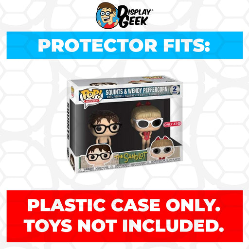 Pop Protector for 2 Pack The Sandlot Squints & Wendy Peffercorn Funko Pop Box - for just $13.99! 
