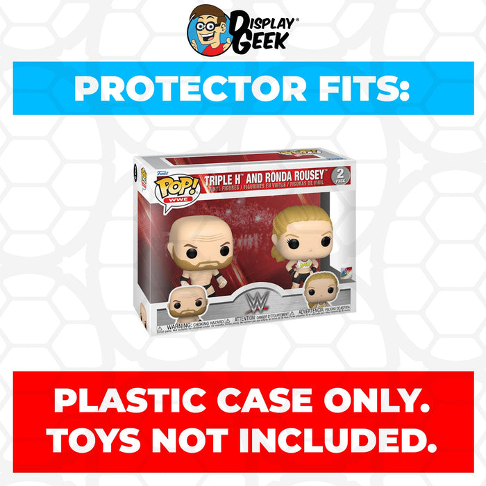 Pop Protector for Funko Pop 2-Pack Triple H and Ronda Rousey Box - for just $13.99! 
